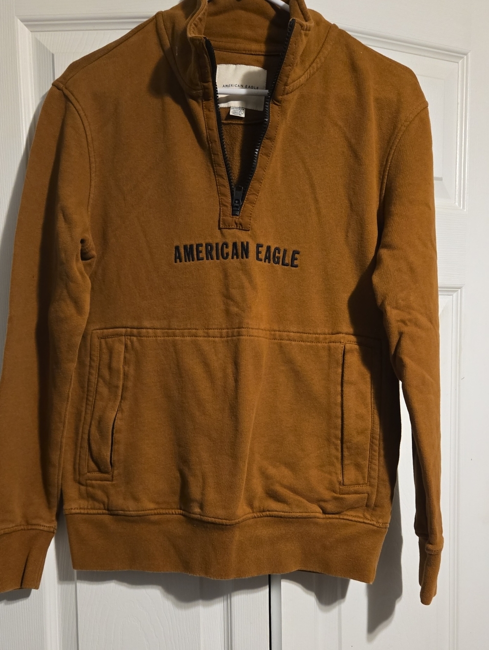 American Eagle Outfitters Half-Zip Pullover - Rust